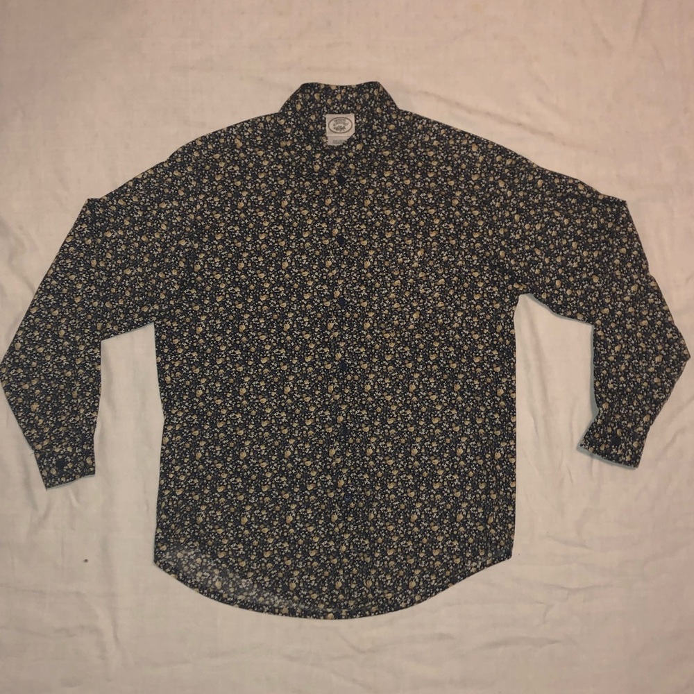Laura Ashley Floral Long-Sleeved ButtonDown Blouse
